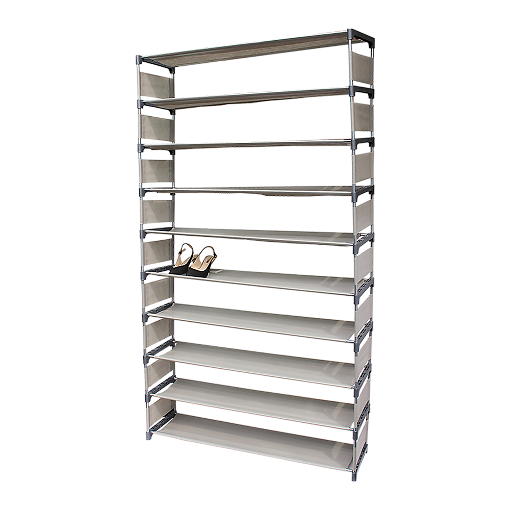 Shoe Storage: 50 Pairs 10 Tiers Shoe Rack