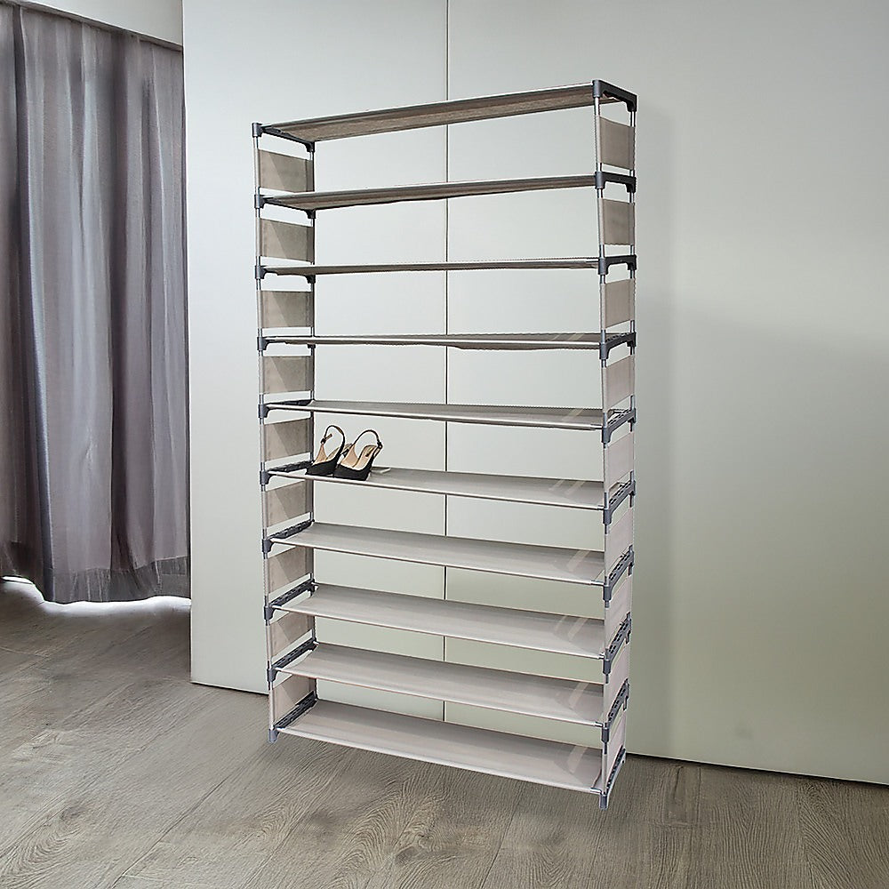 Shoe Storage: 50 Pairs 10 Tiers Shoe Rack