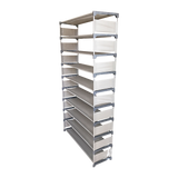 Shoe Storage: 50 Pairs 10 Tiers Shoe Rack
