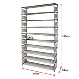 Shoe Storage: 50 Pairs 10 Tiers Shoe Rack