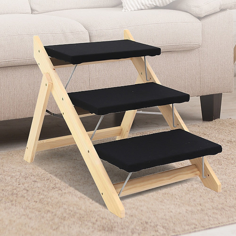 Dog Steps & Ramps: 3 Steps Portable Dog Cat Pet Stairs