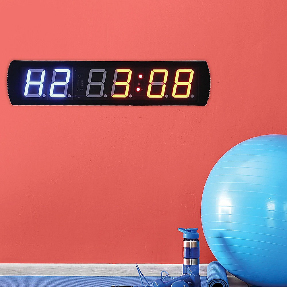 Gym Equipment & Accessories: 6 Digit Digital Timer Interval Fitness Clock