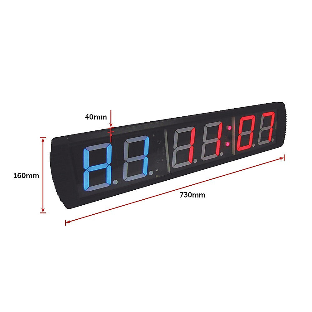 Gym Equipment & Accessories: 6 Digit Digital Timer Interval Fitness Clock