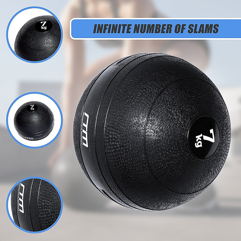 Weightlifting Machines & Racks: 7kg Slam Ball No Bounce Crossfit Fitness MMA Boxing BootCamp