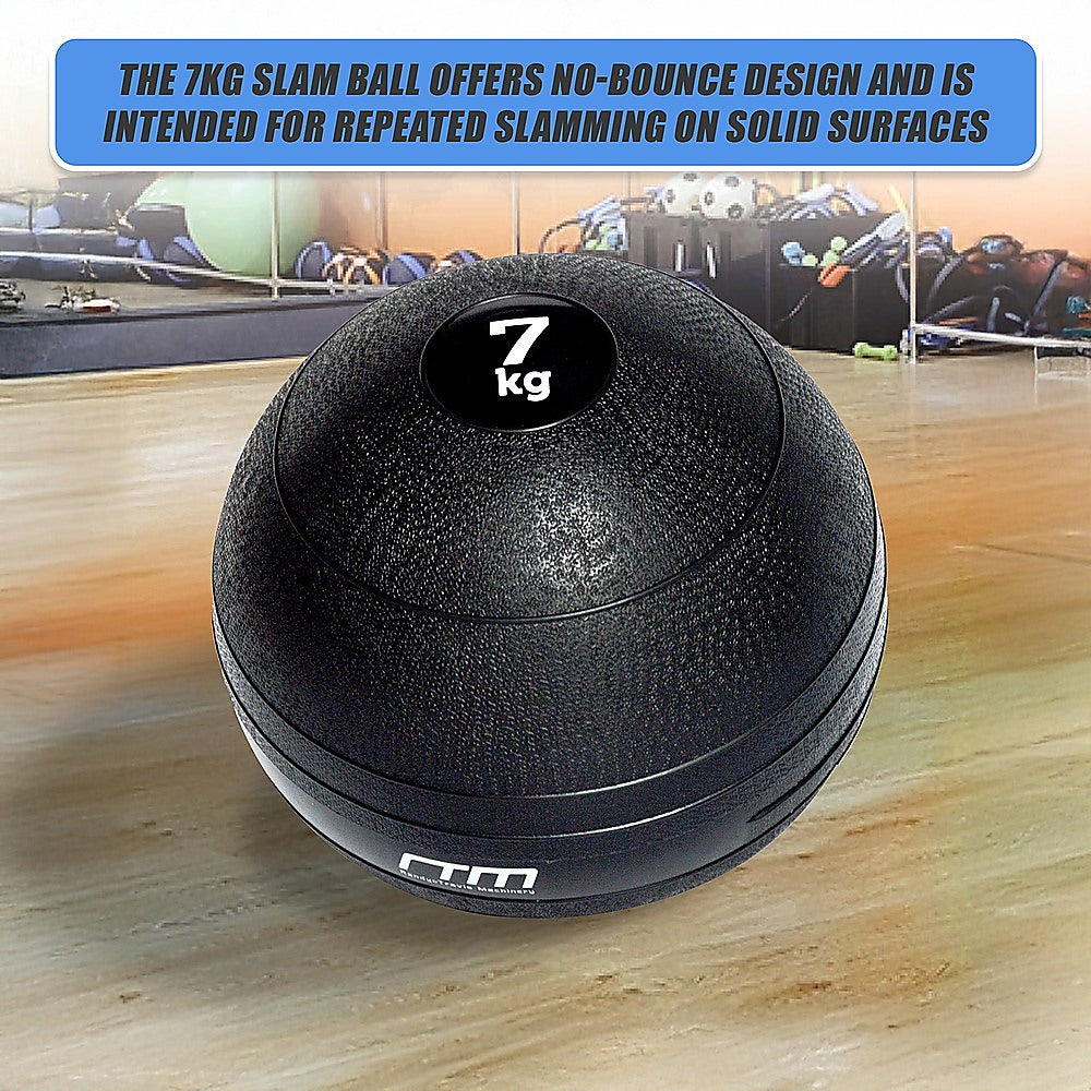 Weightlifting Machines & Racks: 7kg Slam Ball No Bounce Crossfit Fitness MMA Boxing BootCamp