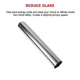 Building Materials: One Way Mirror Privacy Reflection Window Tint Film STOP HEAT 24Ft x 2Ft
