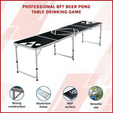 Professional 8ft Beer Pong Table Drinking Game