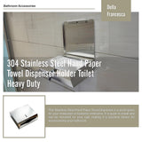 304 Stainless Steel Hand Paper Towel Dispenser Holder Toilet Heavy Duty
