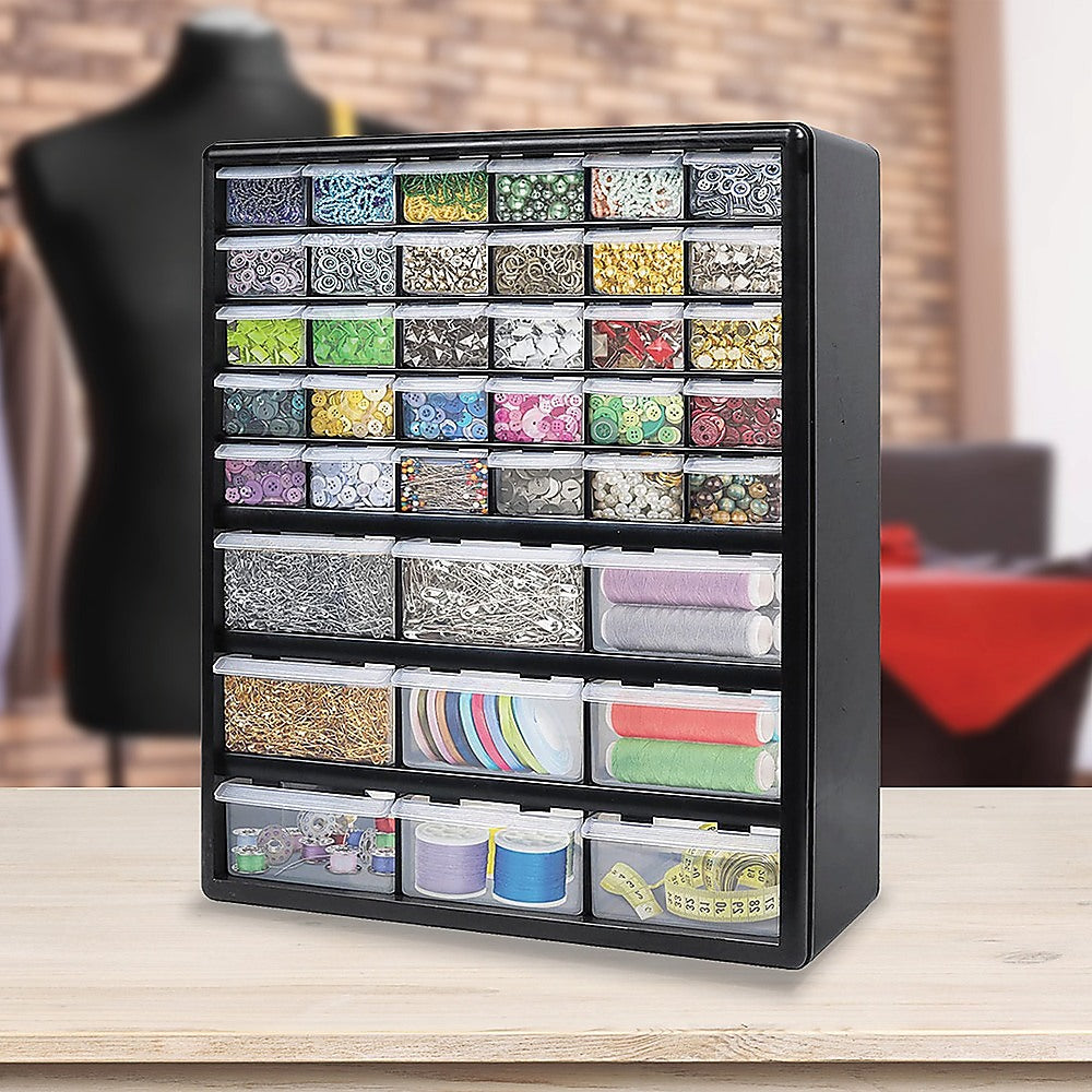 Sofas & Sofa Beds: Storage Cabinet Drawers 39 Plastic Tool Box Containers Organiser Cupboard