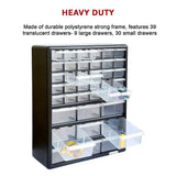 Sofas & Sofa Beds: Storage Cabinet Drawers 39 Plastic Tool Box Containers Organiser Cupboard