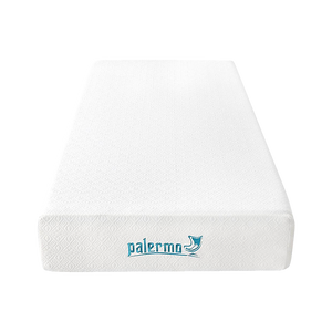 Palermo Single 25cm Gel Memory Foam Mattress - Dual-Layered - CertiPUR-US Certified