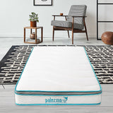 Single Mattress: Single 20cm Hybrid Mattress  Memory Foam and Innerspring Support