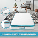 Single Mattress: Single 20cm Hybrid Mattress  Memory Foam and Innerspring Support