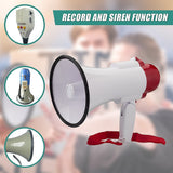 Audio Megaphone 25Watt Bull Horn with Siren