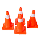 4pcs 45cm Road Traffic Cones Reflective Overlap Parking Emergency Safety Cone