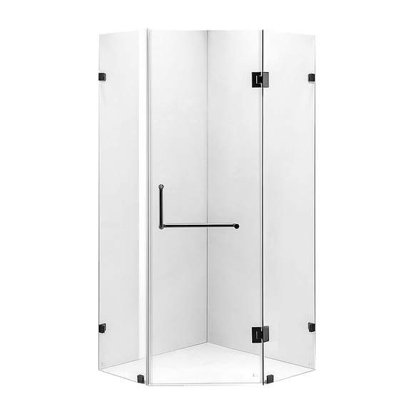 900 x 900mm Frameless 10mm Glass Shower Screen By Della Francesca