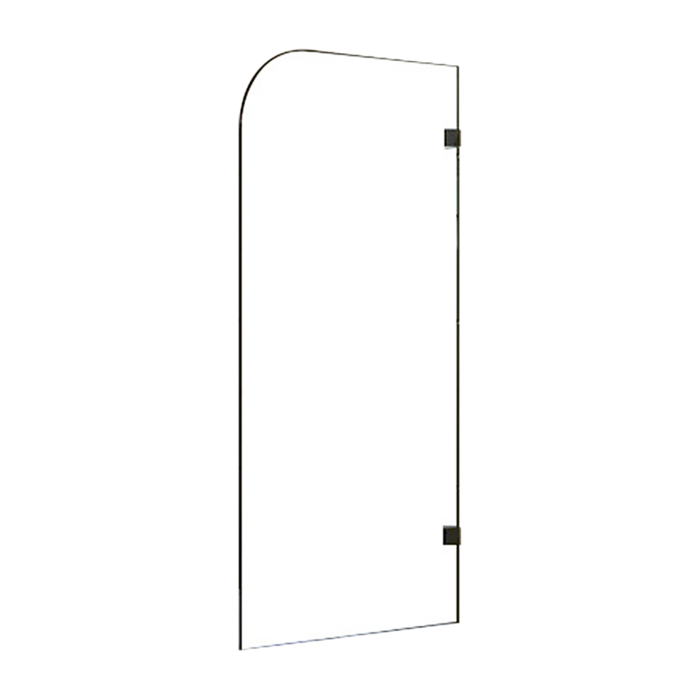 Shower Heads & Screens: 700 x 1450mm Frameless Bath Panel 10mm Glass Shower Screen By Della Francesca