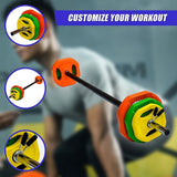 20kg Standard Rubber Coloured Barbell