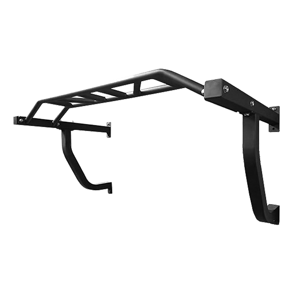 Gym Equipment & Accessories: Wall Mounted Multi Grip Chin Up Bar  Heavy Duty Pull Up Station for Upper Body Training