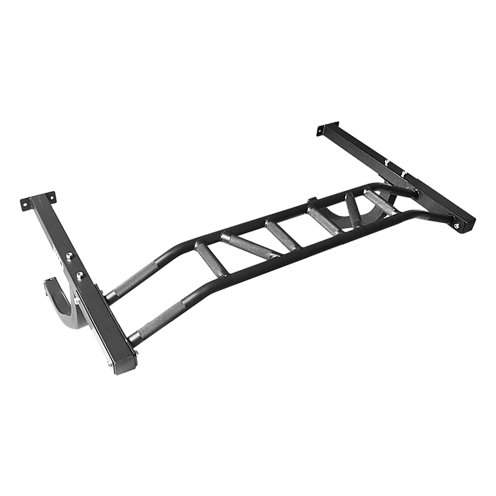 Gym Equipment & Accessories: Wall Mounted Multi Grip Chin Up Bar  Heavy Duty Pull Up Station for Upper Body Training
