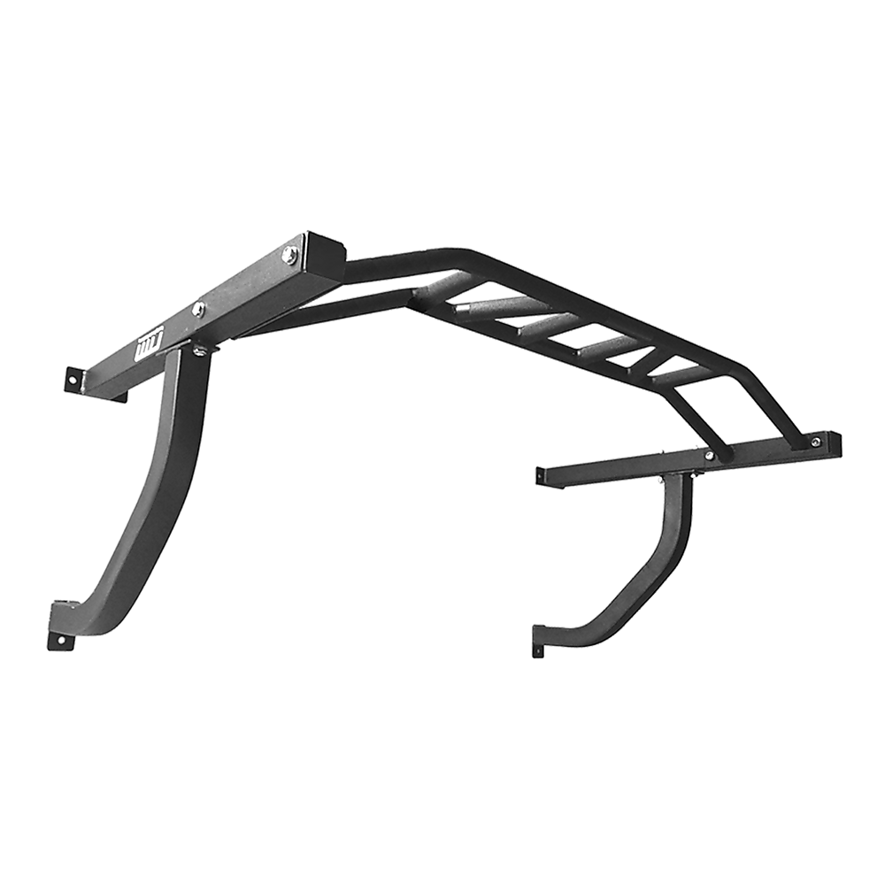 Gym Equipment & Accessories: Wall Mounted Multi Grip Chin Up Bar  Heavy Duty Pull Up Station for Upper Body Training