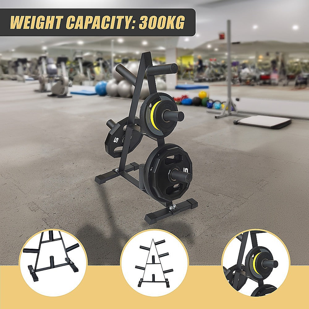 Gym Equipment & Accessories: Olympic Weight Plate Storage Rack 250kg Capacity