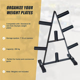 Gym Equipment & Accessories: Olympic Weight Plate Storage Rack 250kg Capacity