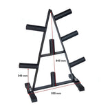 Gym Equipment & Accessories: Olympic Weight Plate Storage Rack 250kg Capacity