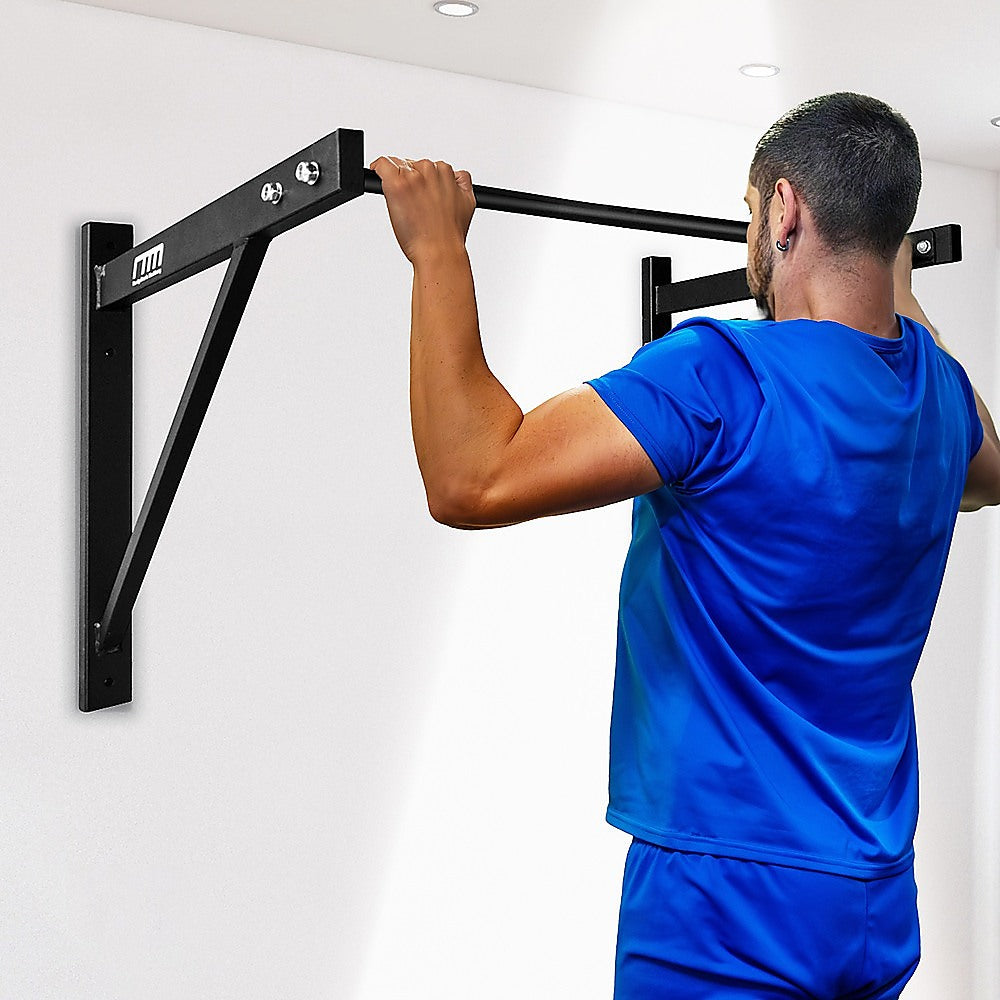 Gym Equipment & Accessories: Wall Mounted Pull Up Bar  Heavy Duty Chin Up Station for Home Upper Body Training
