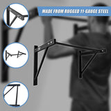 Gym Equipment & Accessories: Wall Mounted Pull Up Bar  Heavy Duty Chin Up Station for Home Upper Body Training