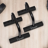 Gym Equipment & Accessories: Steel Parallette Bars for Push Ups, Dips & Calisthenics Home Strength Training