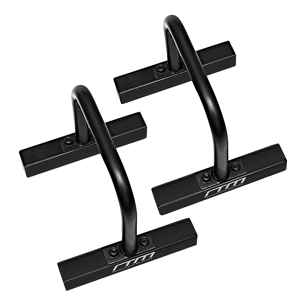 Gym Equipment & Accessories: Steel Parallette Bars for Push Ups, Dips & Calisthenics Home Strength Training