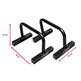 Gym Equipment & Accessories: Steel Parallette Bars for Push Ups, Dips & Calisthenics Home Strength Training