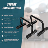 Gym Equipment & Accessories: Steel Parallette Bars for Push Ups, Dips & Calisthenics Home Strength Training