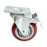 Ladders & Scaffolding: 4 x 4" Heavy Duty PU Swivel Castor Wheels With Brake