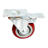 Ladders & Scaffolding: 4 x 4" Heavy Duty PU Swivel Castor Wheels With Brake