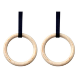 32mm Wooden Gymnastic Rings Olympic Gym Rings Strength Training