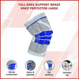 Supports & Braces: Full Knee Support Brace Knee Protector Large