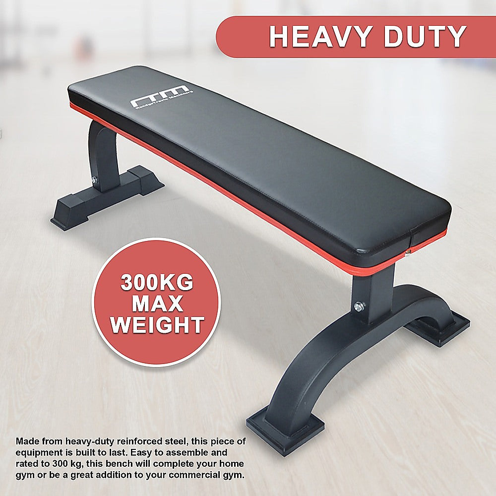 Gym Equipment & Accessories: Commercial Flat Weight Lifting Bench