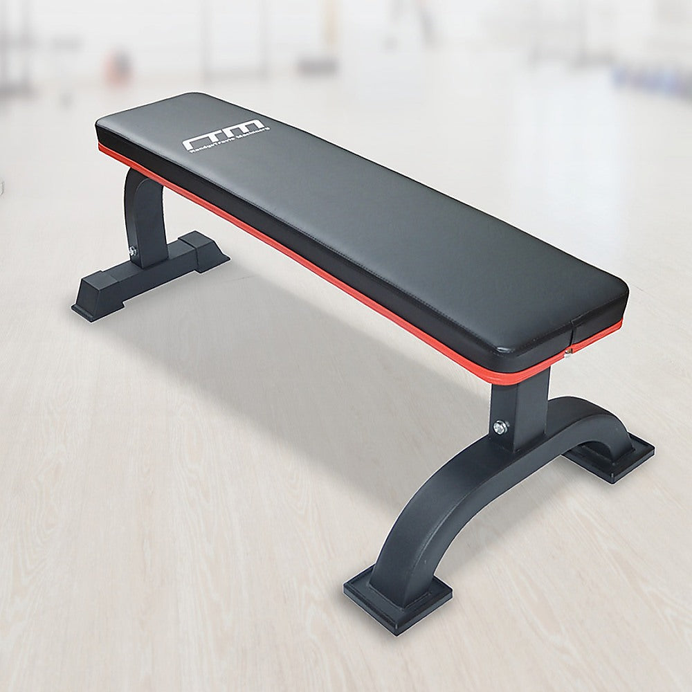 Gym Equipment & Accessories: Commercial Flat Weight Lifting Bench