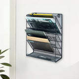Filing & Organisation: Wall Mount 6 Pocket Hanging File Sorter Organizer Folder Holder Rack Storage