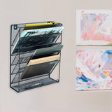 Filing & Organisation: Wall Mount 6 Pocket Hanging File Sorter Organizer Folder Holder Rack Storage