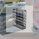 Filing & Organisation: Wall Mount 6 Pocket Hanging File Sorter Organizer Folder Holder Rack Storage