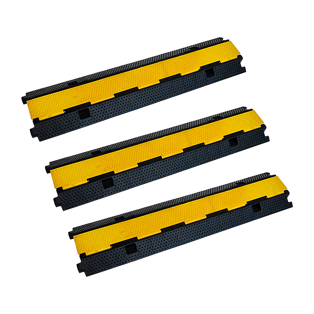 Masonry Tools: 3pcs 2-Cable Rubber Electrical Wire Cover Heavy Duty Protector Dual Channel