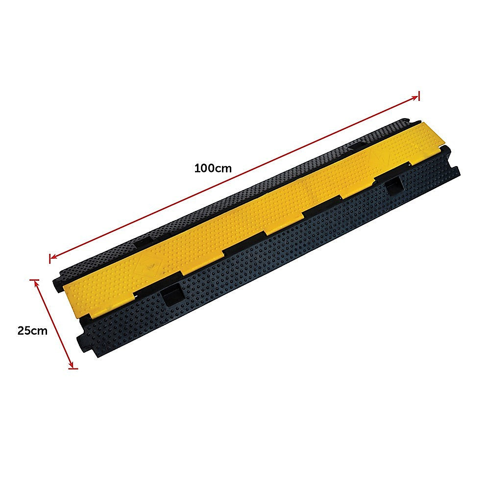 Masonry Tools: 3pcs 2-Cable Rubber Electrical Wire Cover Heavy Duty Protector Dual Channel