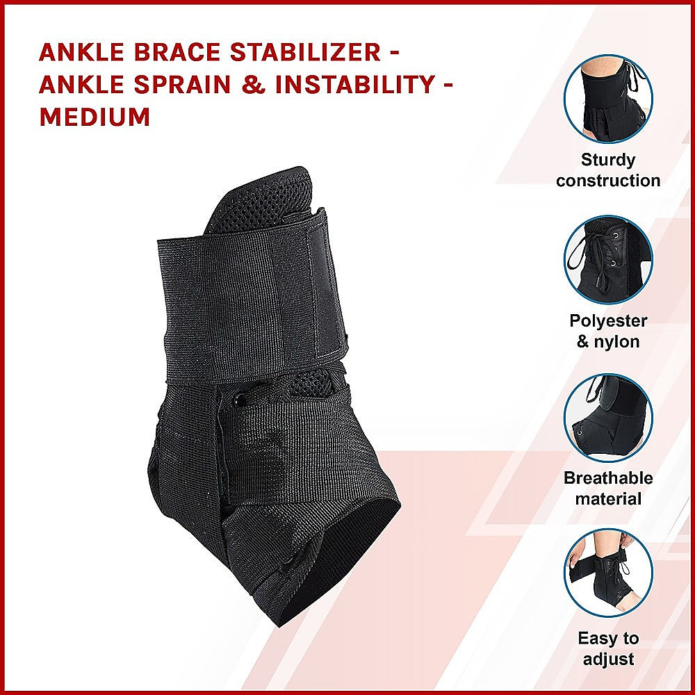 Supports & Braces: Ankle Brace Stabilizer - Ankle sprain & instability - MEDIUM