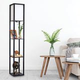 Floor Lamps: Shelf Floor Lamp - Shade Diffused Light Source with Open-Box Shelves
