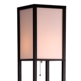 Floor Lamps: Shelf Floor Lamp - Shade Diffused Light Source with Open-Box Shelves