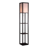 Floor Lamps: Shelf Floor Lamp - Shade Diffused Light Source with Open-Box Shelves