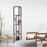 Floor Lamps: Shelf Floor Lamp - Shade Diffused Light Source with Open-Box Shelves